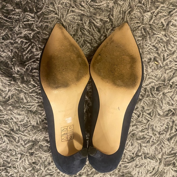 Nine West heels - blue suede - Picture 3 of 3